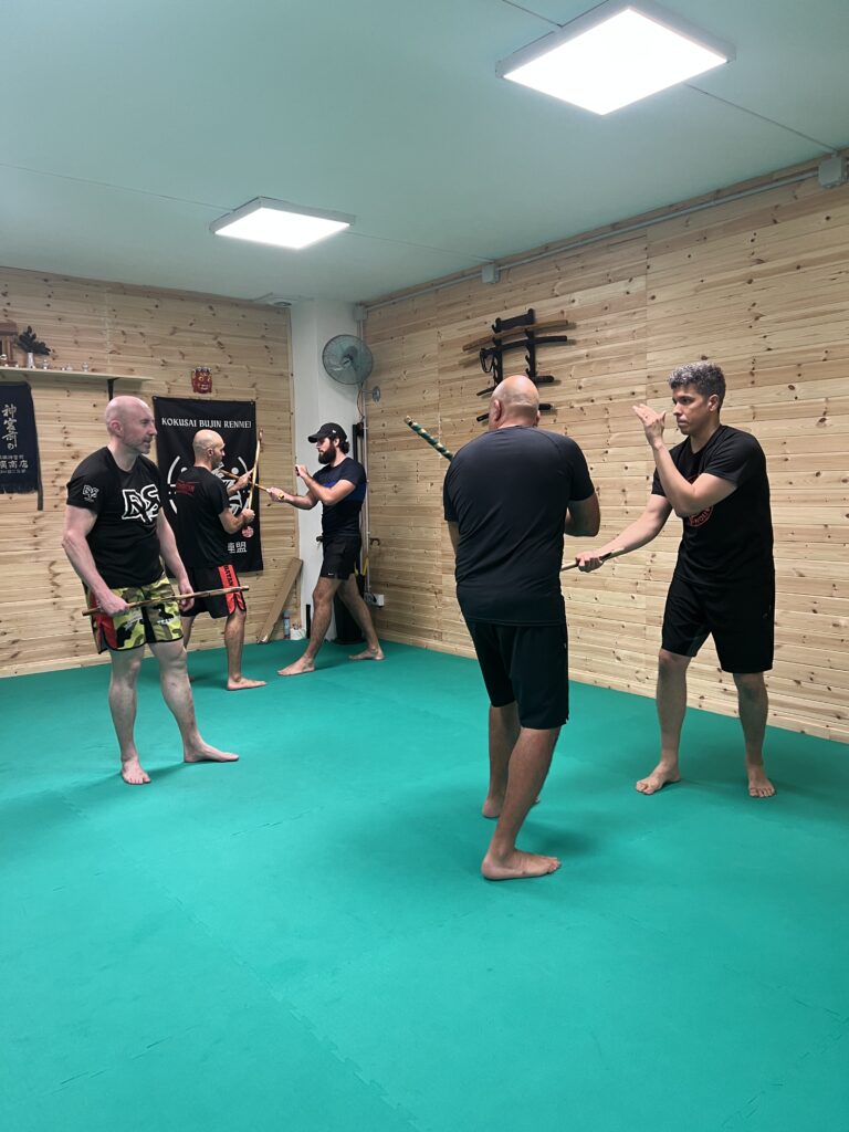 Practicando Eskrima en Barcelona